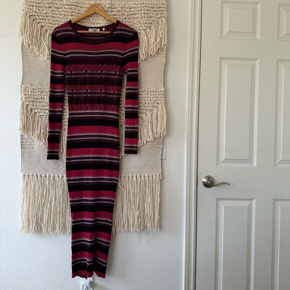 Opening Ceremony Rib Stripe Knit Dress - Picture 1 of 7